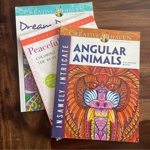 Set of three new coloring books.